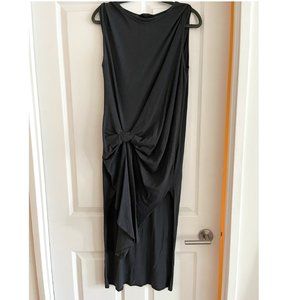 All Saints dark gray asymmetric dress